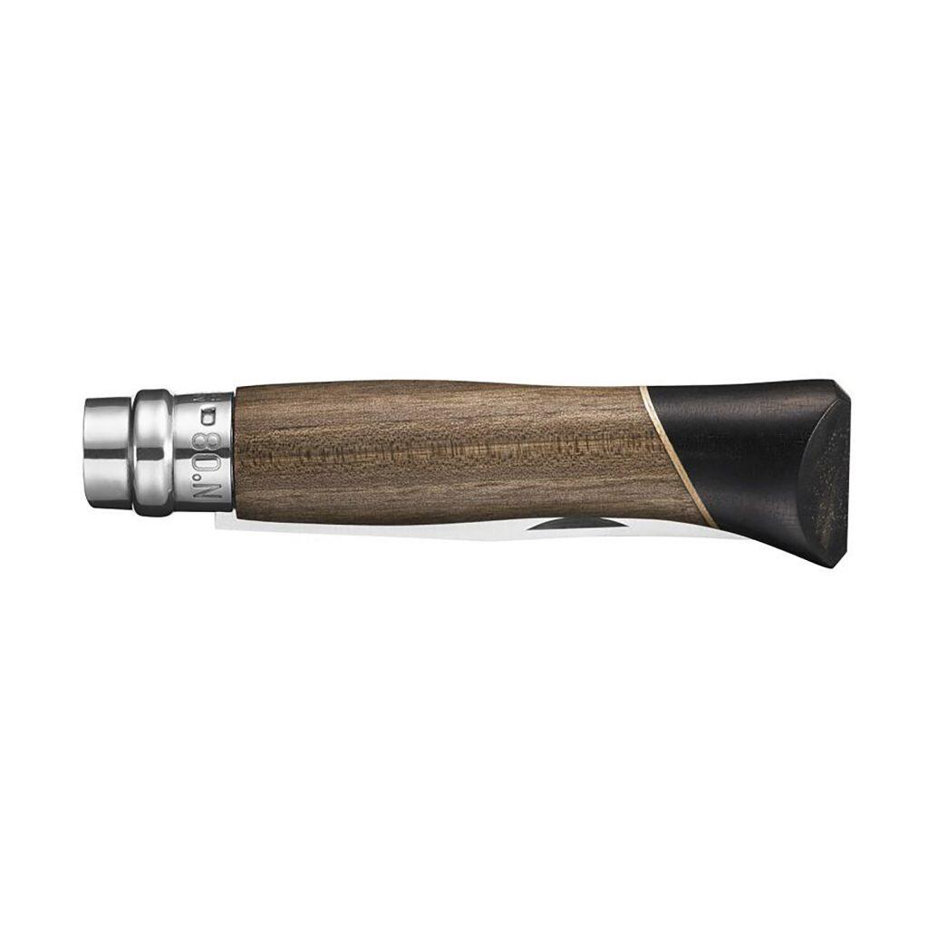 Coltello pieghevole No8 Atelier coltello da tasca noce acero legno ebano acciaio 5/5