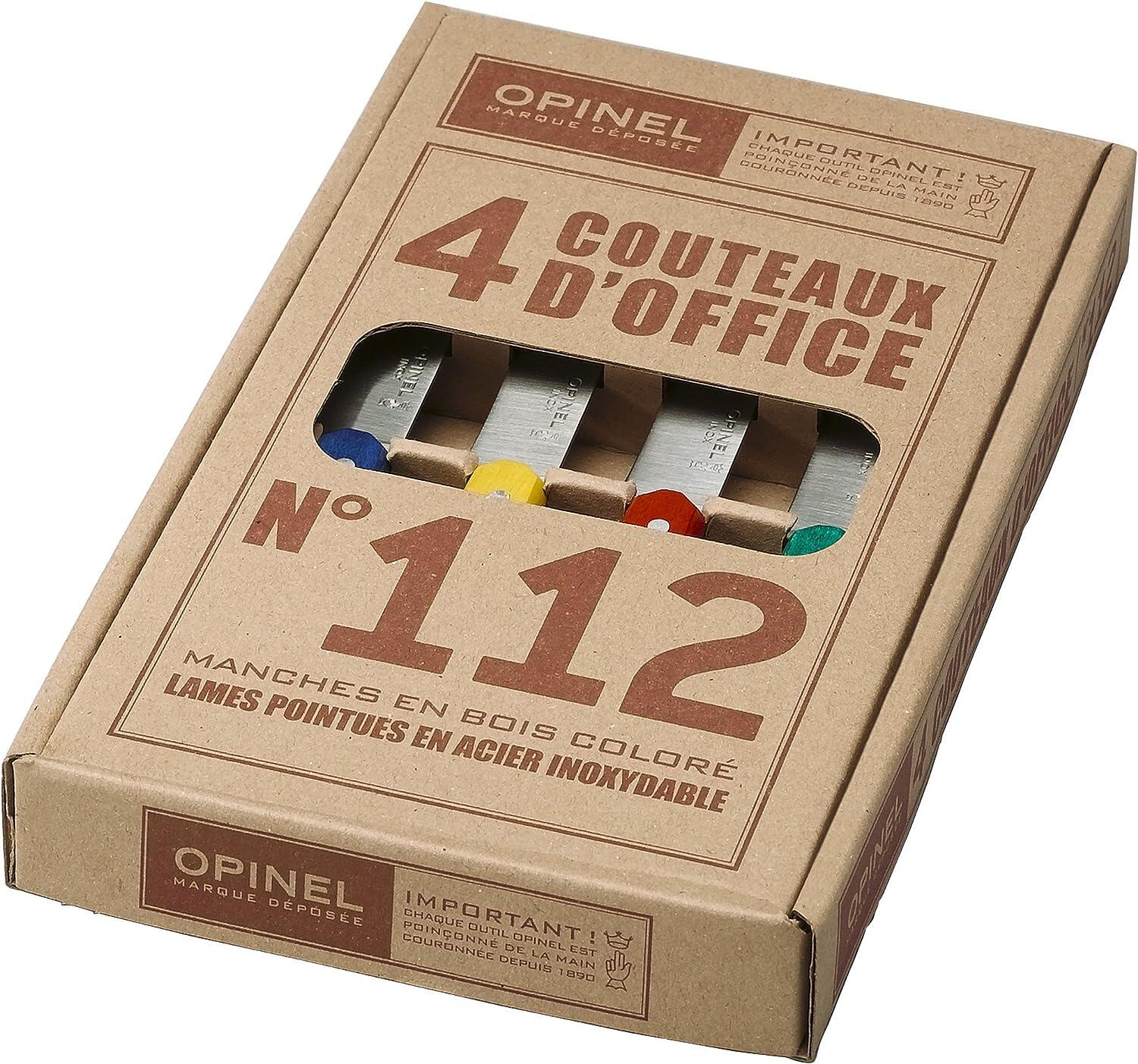 Coffret 4 couteaux N°112 Offices Classiques Opinel 3/5