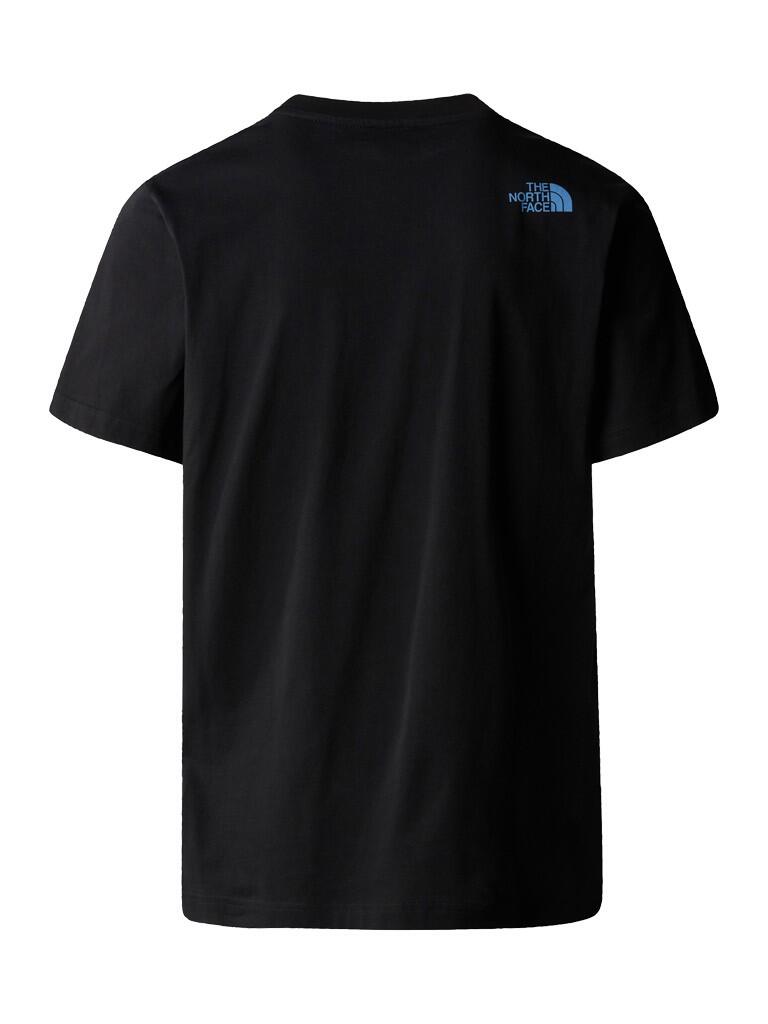 T-Shirt Hommes The North Face Mountain Line noir 3/4