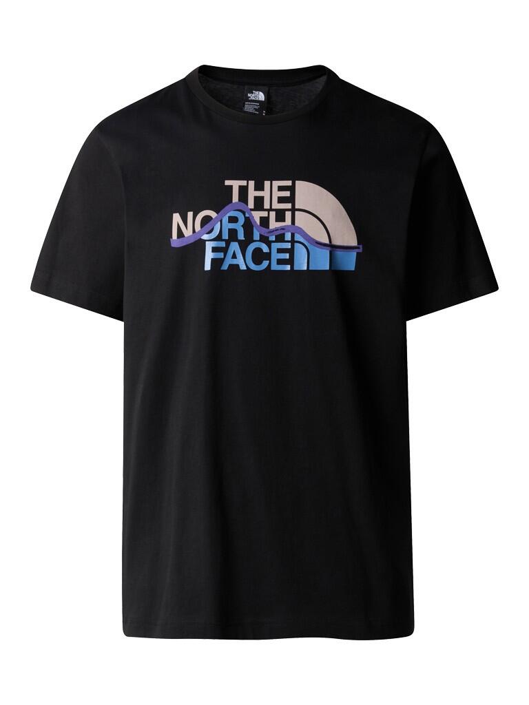 T-Shirt Hommes The North Face Mountain Line noir 2/4