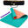 Tapis de yoga TURQUOISE CORAIL en TPE avec Sangle Coton + Sac de transport Coton