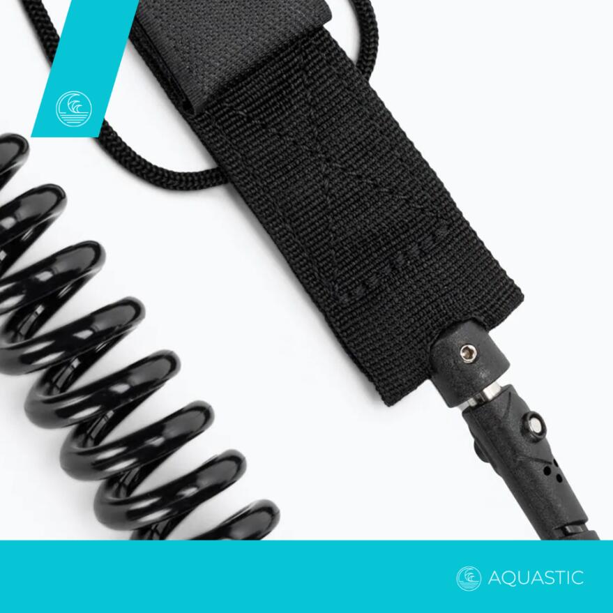 Guinzaglio AQUALUST Per SUP Board - Corda Elastica Ancoraggio Sicuro Per Tavole Paddle - Foto 7