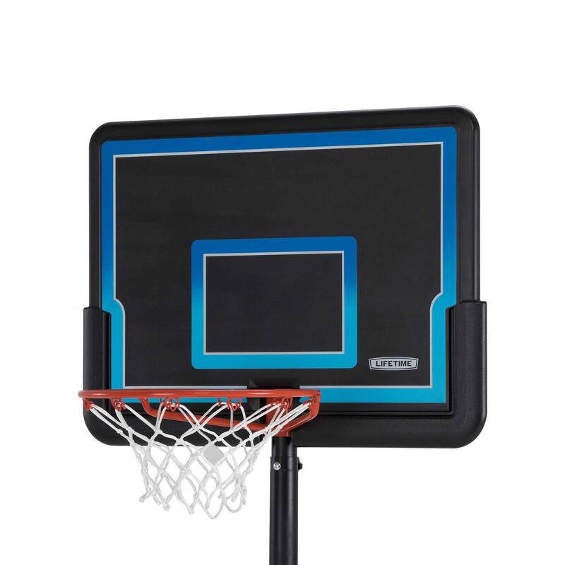 Panou baschet Lifetime junior, 81x58 cm, reglabil 160–230 cm, Albastru