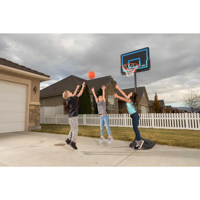 Panou baschet Lifetime junior, 81x58 cm, reglabil 160–230 cm, Albastru