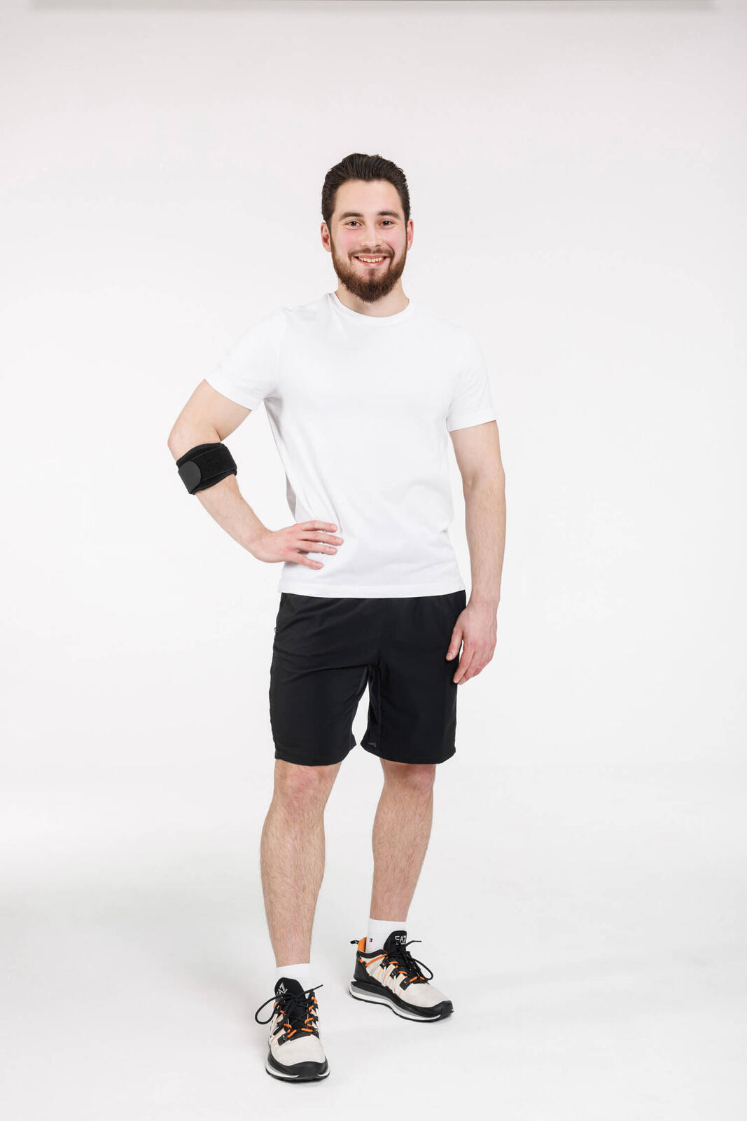 Opaska sportowa uciskowa na łokieć golfisty stabilizator elastyczny unisex DrFit 4/5