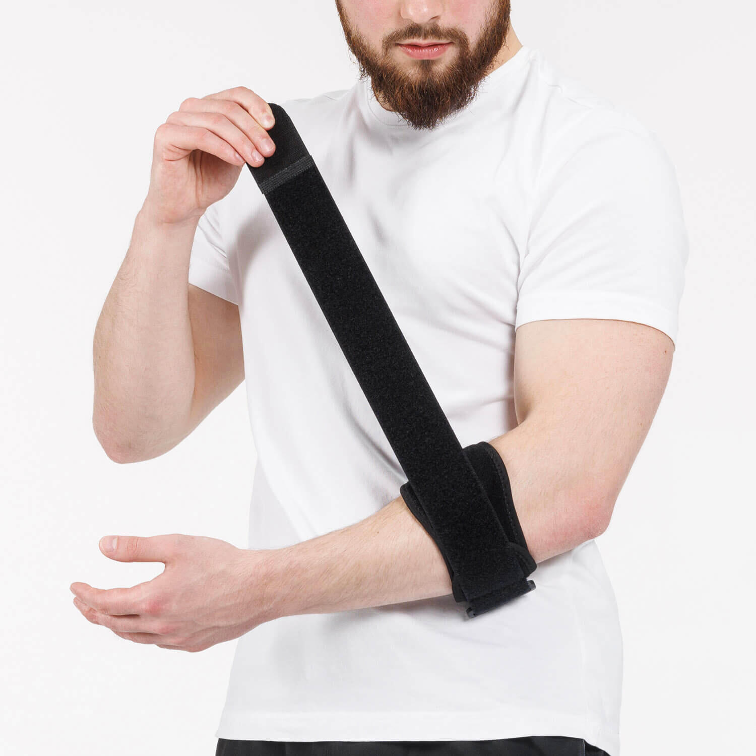 Opaska sportowa uciskowa na łokieć golfisty stabilizator elastyczny unisex DrFit 5/5