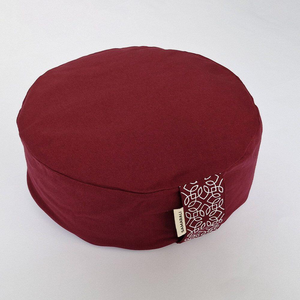 Samarali Round Meditation Cushion Bordeaux - XL