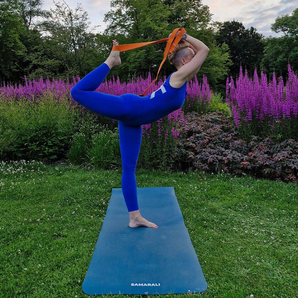 Samarali Correa de Yoga de Algodón Orgánico - Naranja 5/7