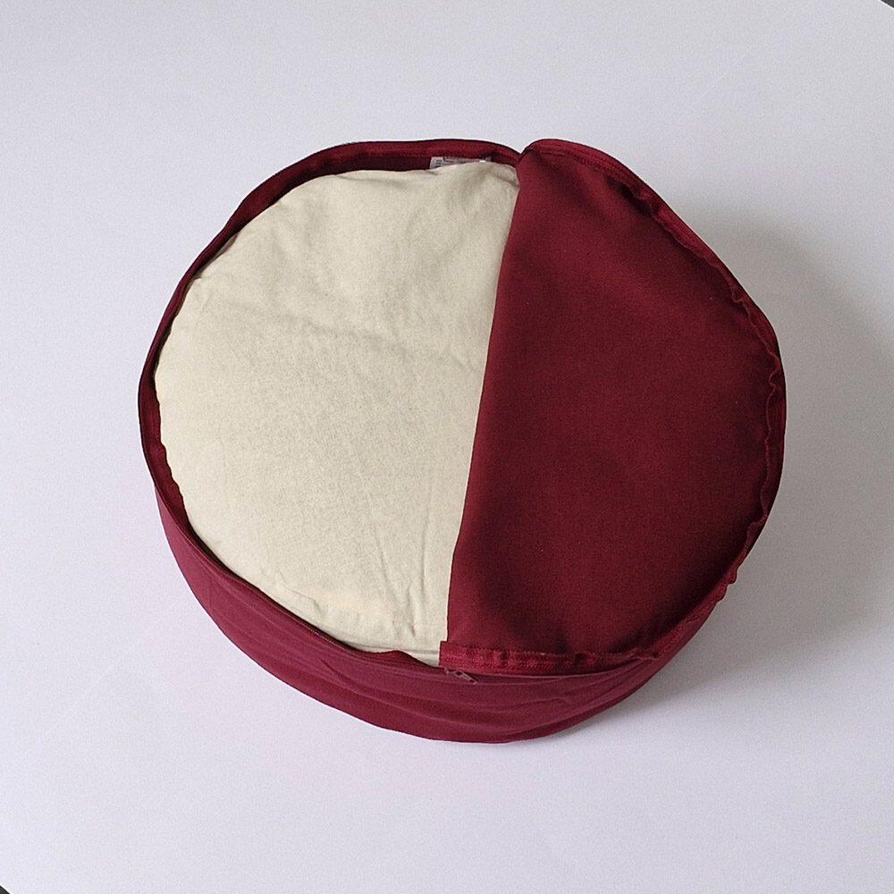 Samarali Round Meditation Cushion Bordeaux - XL