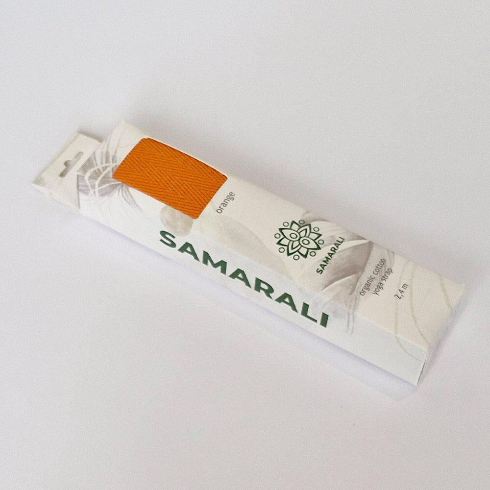Samarali Correa de Yoga de Algodón Orgánico - Naranja 2/7