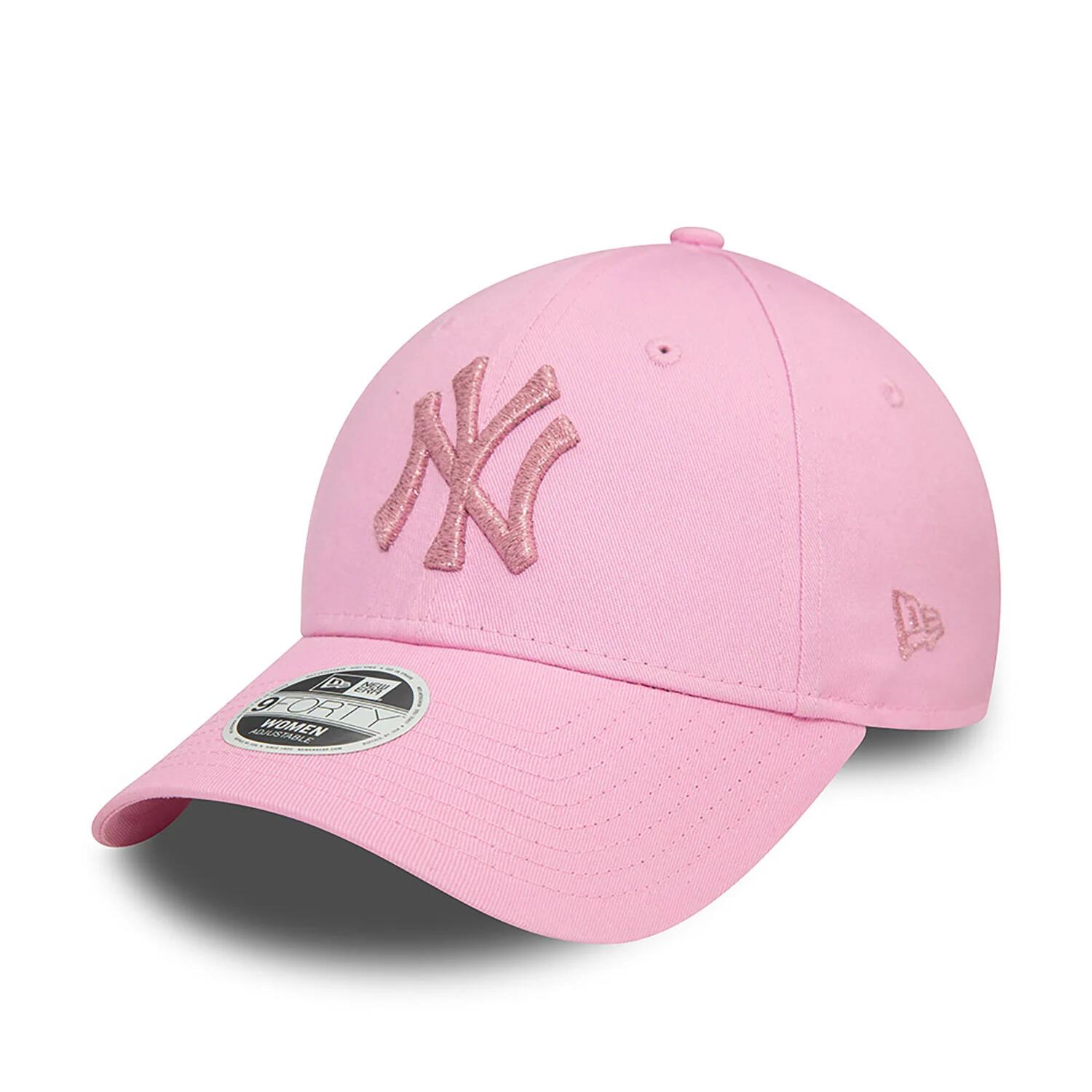New Era - Casquette Pour Adulte 9forty Adjustable New York Yankees Mlb Metallic Logo - Chapeau - Rose - Taille Unique - Decathlon