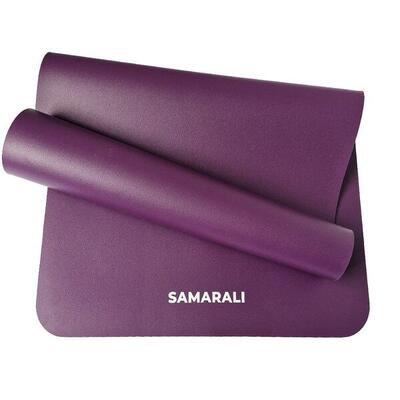 Yoga mat van natuurlijk rubber - pruim