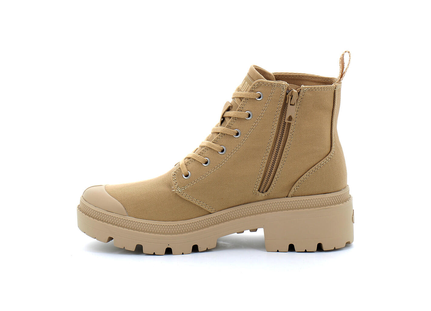 Chaussures montante pour femme à fermeture eclair PALLABASE TWILL 3/4
