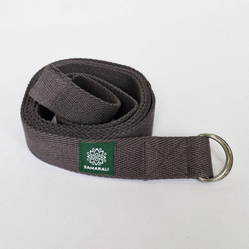 Curea de yoga din bumbac organic - Gri