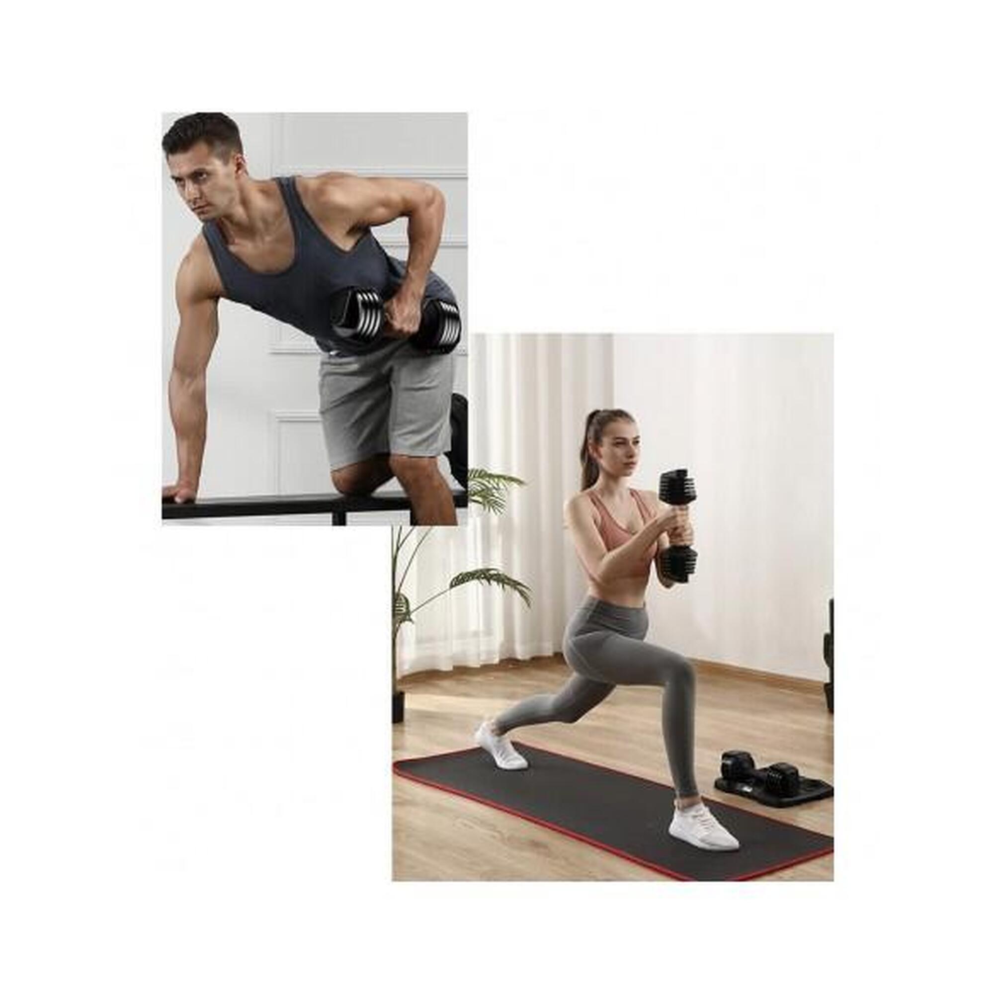 Haltères réglables  Clover Fitness 12kg (paire)