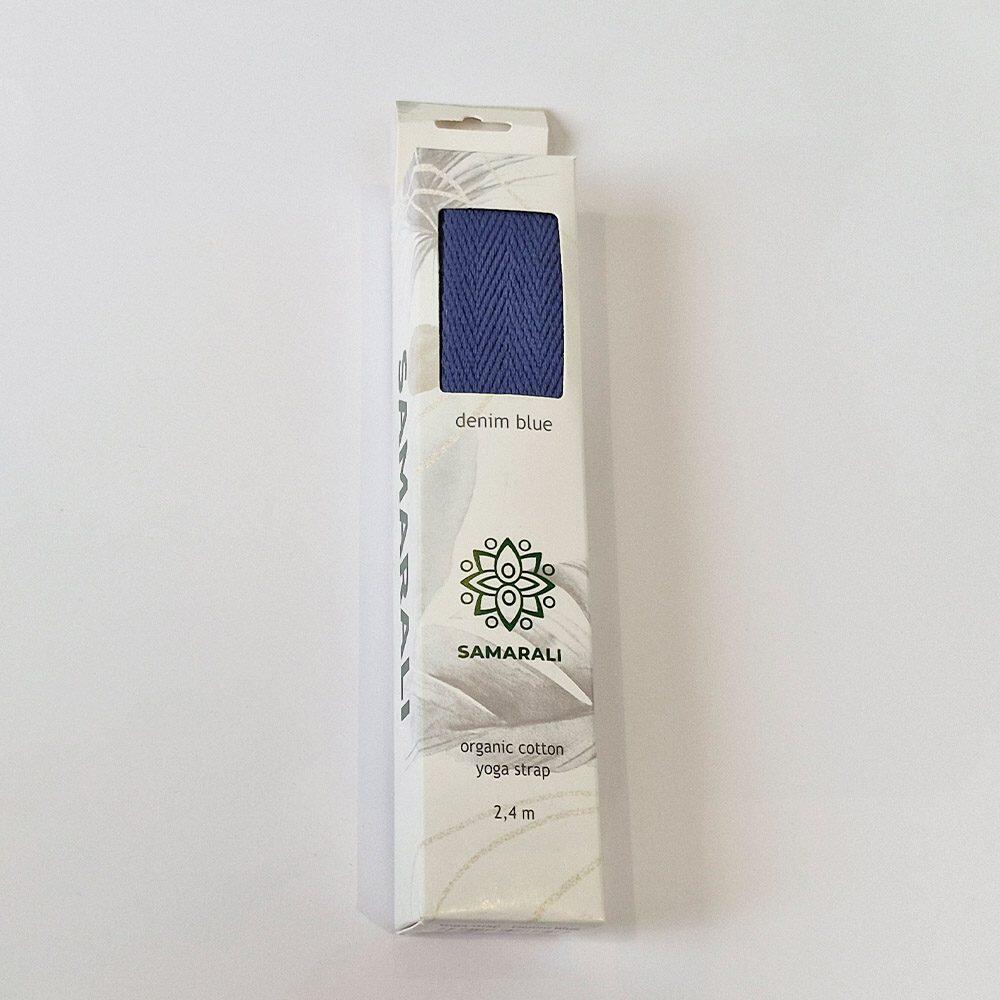 Samarali Correa de Yoga de Algodón Orgánico - Azul vaquero 6/7