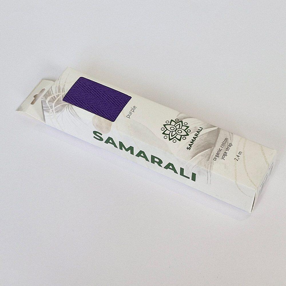 Samarali Correa de Yoga de Algodón Orgánico - Morado 2/7