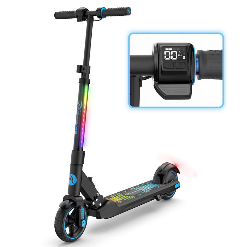 Patinete Eléctrico Plegable para Niños de 6-12 Años EVERCROSS - EV06C Azul