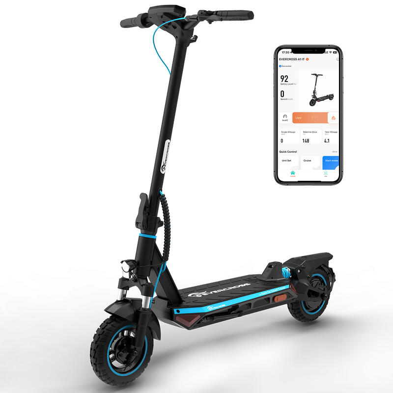 Patinete Eléctrico para Adultos Plegable A1 Azul