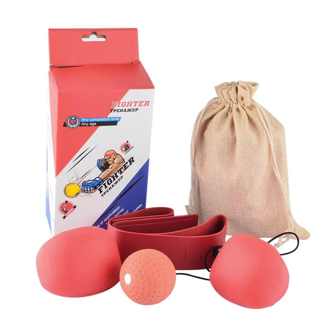 Conjunto boxe pine tree bola velocidade e banda elástica