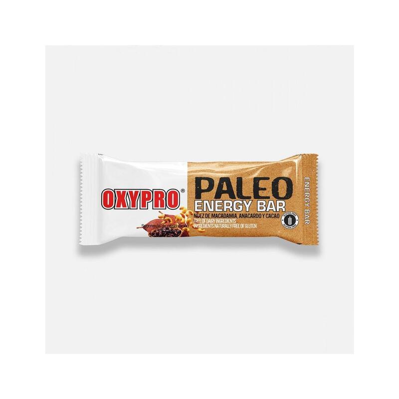 PALEO ENERGY BAR sabor Nuez de macadamia, anacardo y cacao-Caja x 16