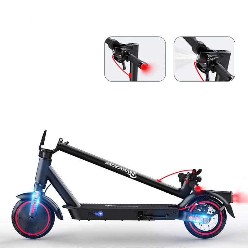 Skládací elektrokoloběžka 8,5" 350W 36V/7.8AH dvojitá brzda APP EV85F