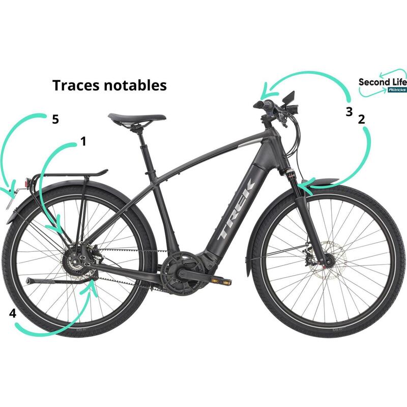 Vélo Ville Electrique Trek Allant+ 9S 27.5' 625Wh Black 2022