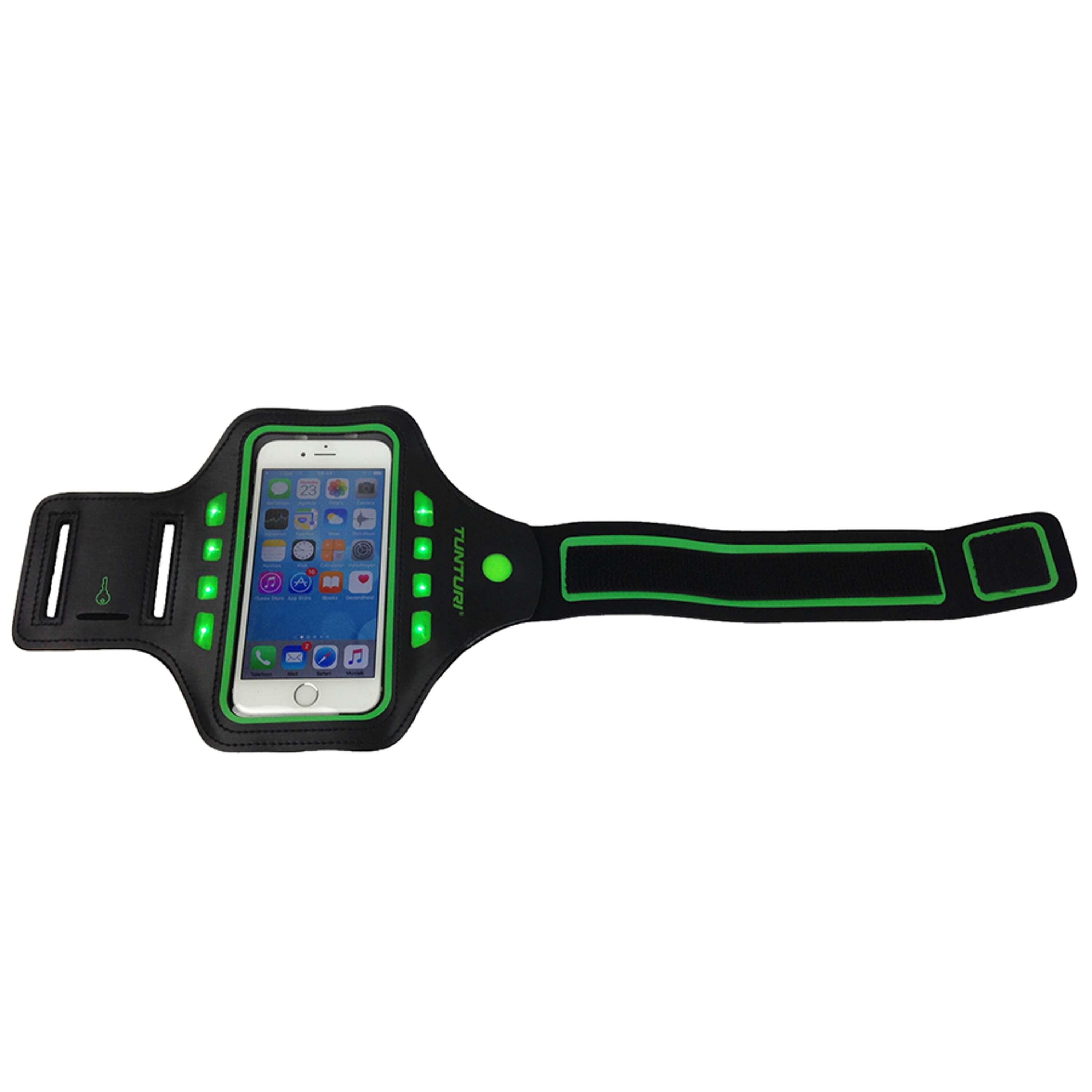 LED Telephone Sport Armband Green 2/3