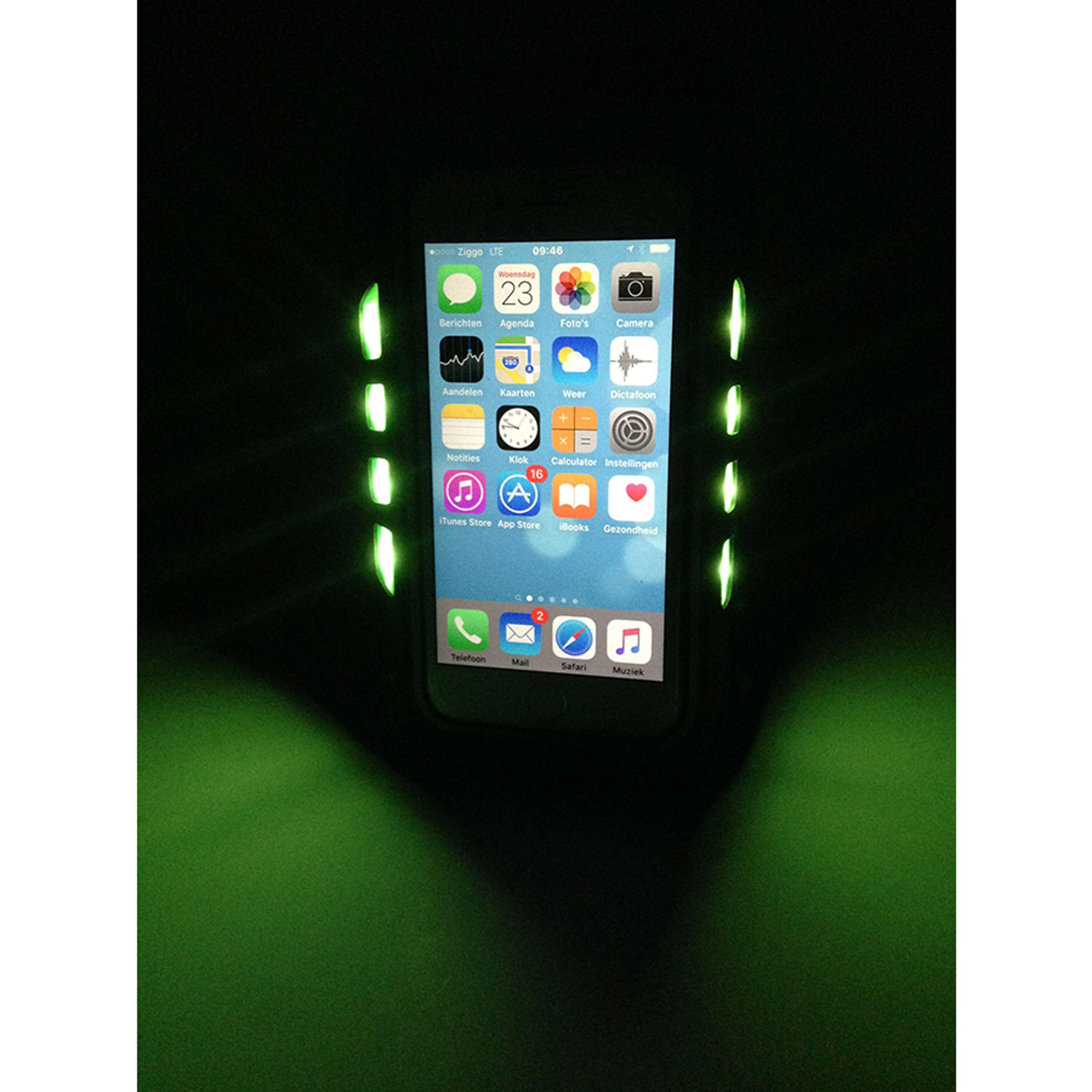 LED Telephone Sport Armband Green 3/3