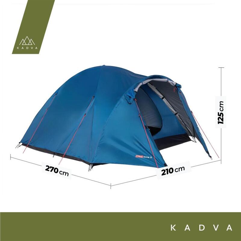 Tente de camping KADVA CAMPdome 3 3 personnes