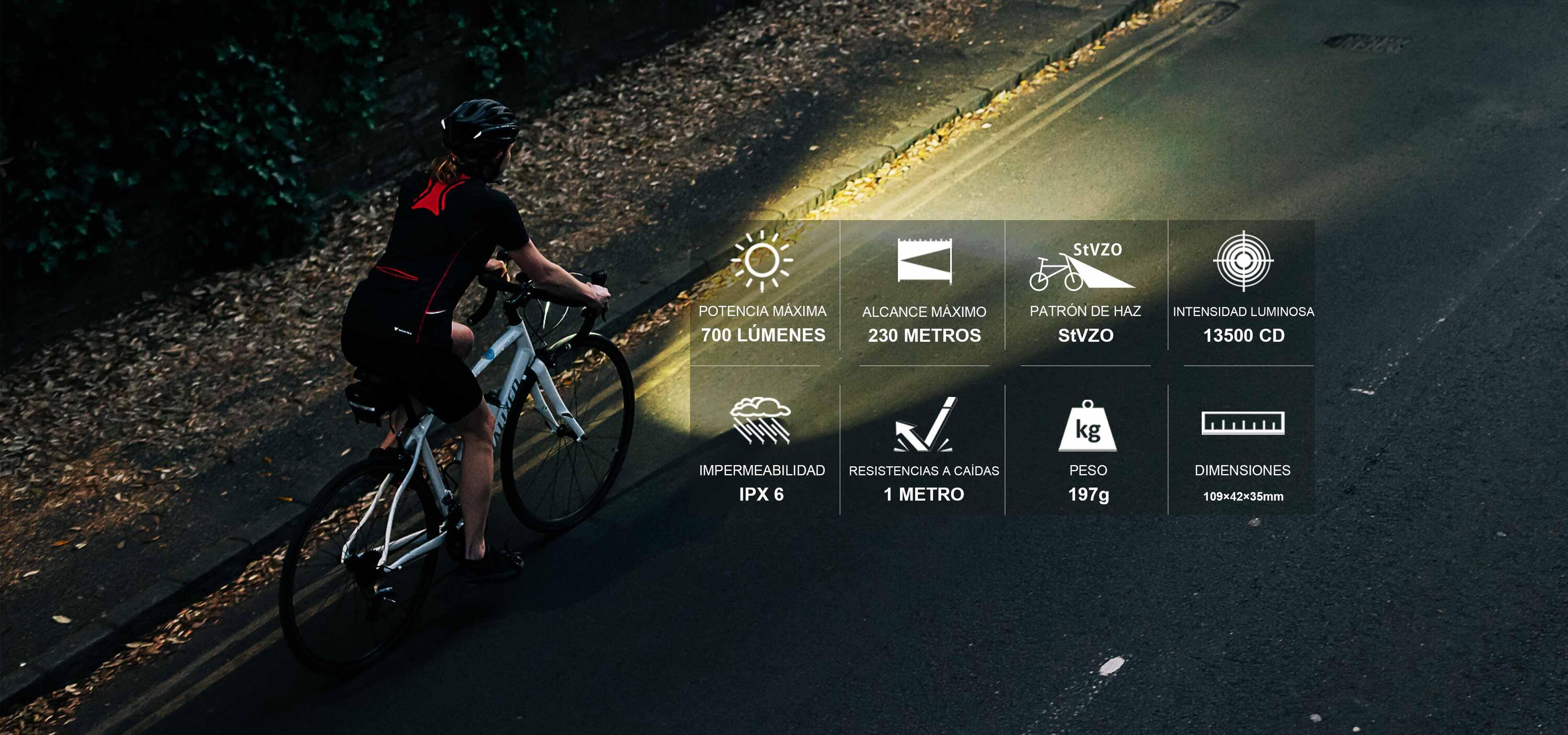 Luz frontal de bicicleta Ray 150 StVZO 700 lúmenes Olight 4/4