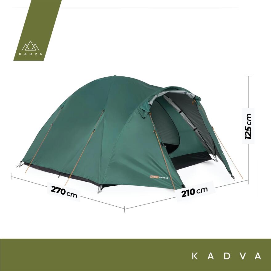 Kempingový stan pro 3 osoby CAMPdome 2/7
