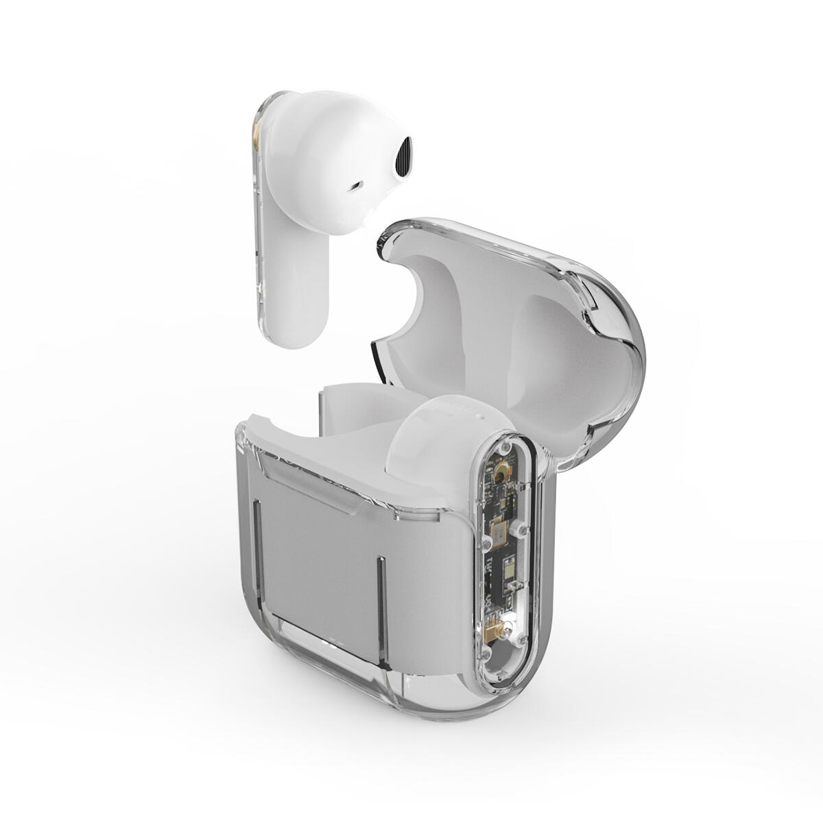PRIXTON Auriculares TWS162 - Bluetooth - Tecnología ENC y HiFi - Blanco 3/7