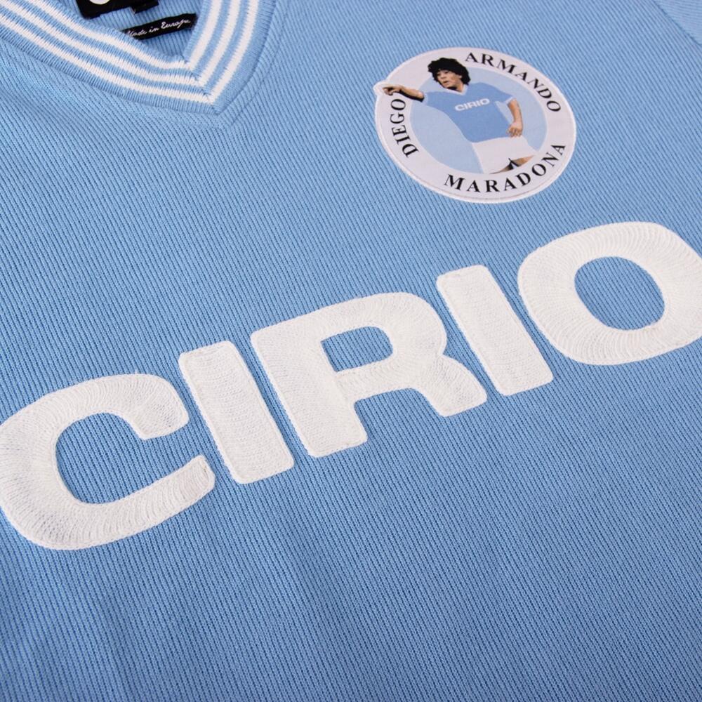 Maillot de football rétro - Homme - Maradona Napoli 1984 - Bleu 4/7