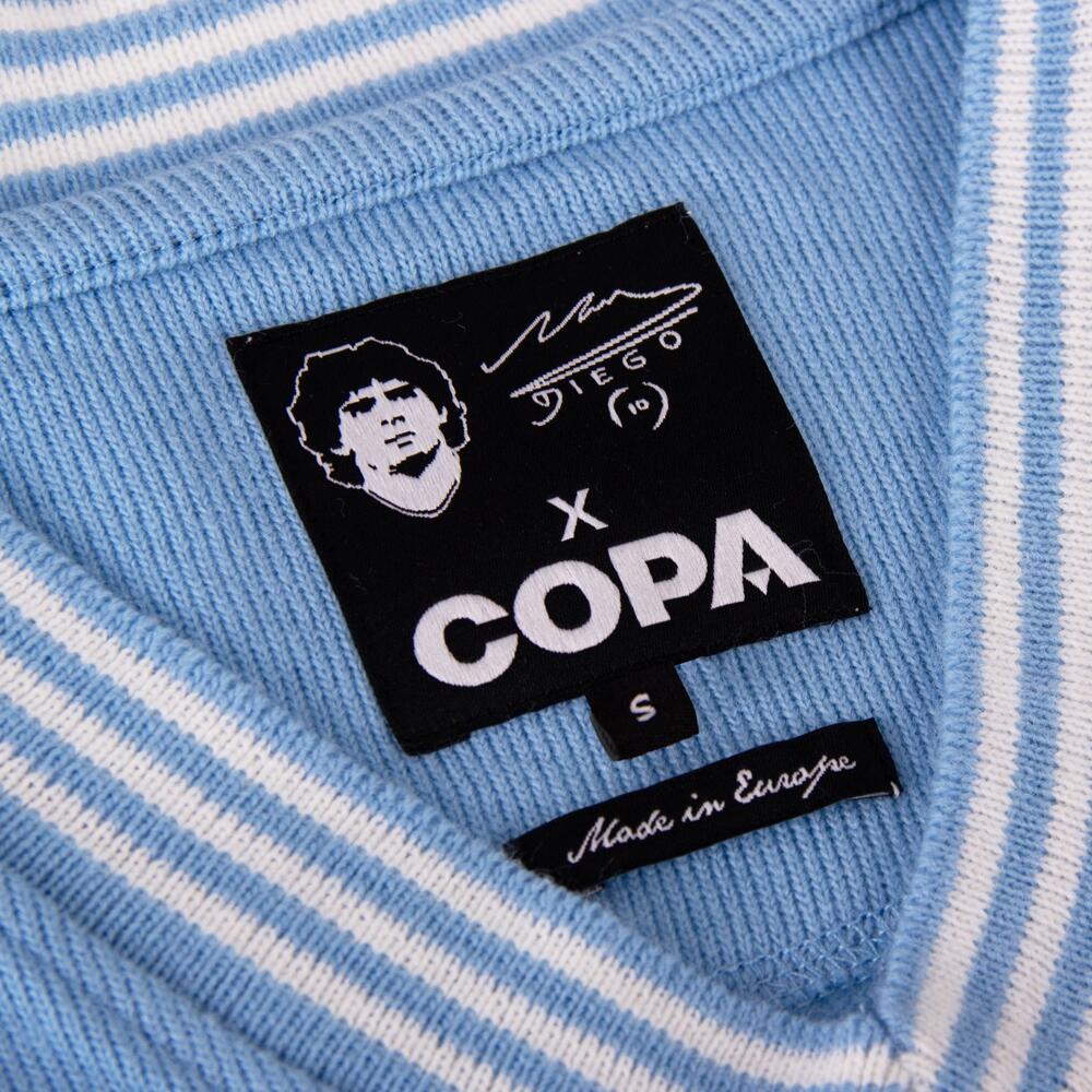 Maillot de football rétro - Homme - Maradona Napoli 1984 - Bleu 5/7