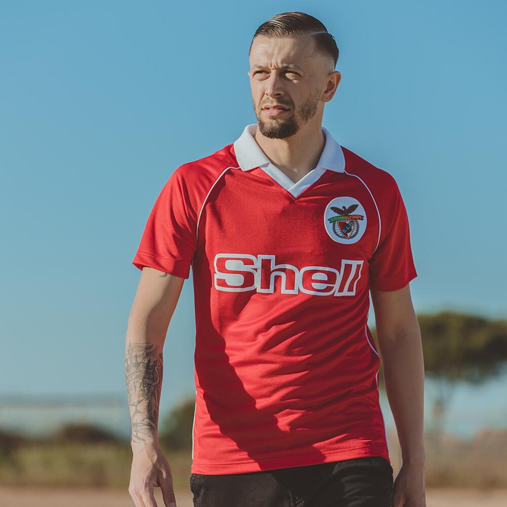 Camiseta de Fútbol - Hombre - SL Benfica 1984/85 - Retro - Manga Corta - Rojo 2/7