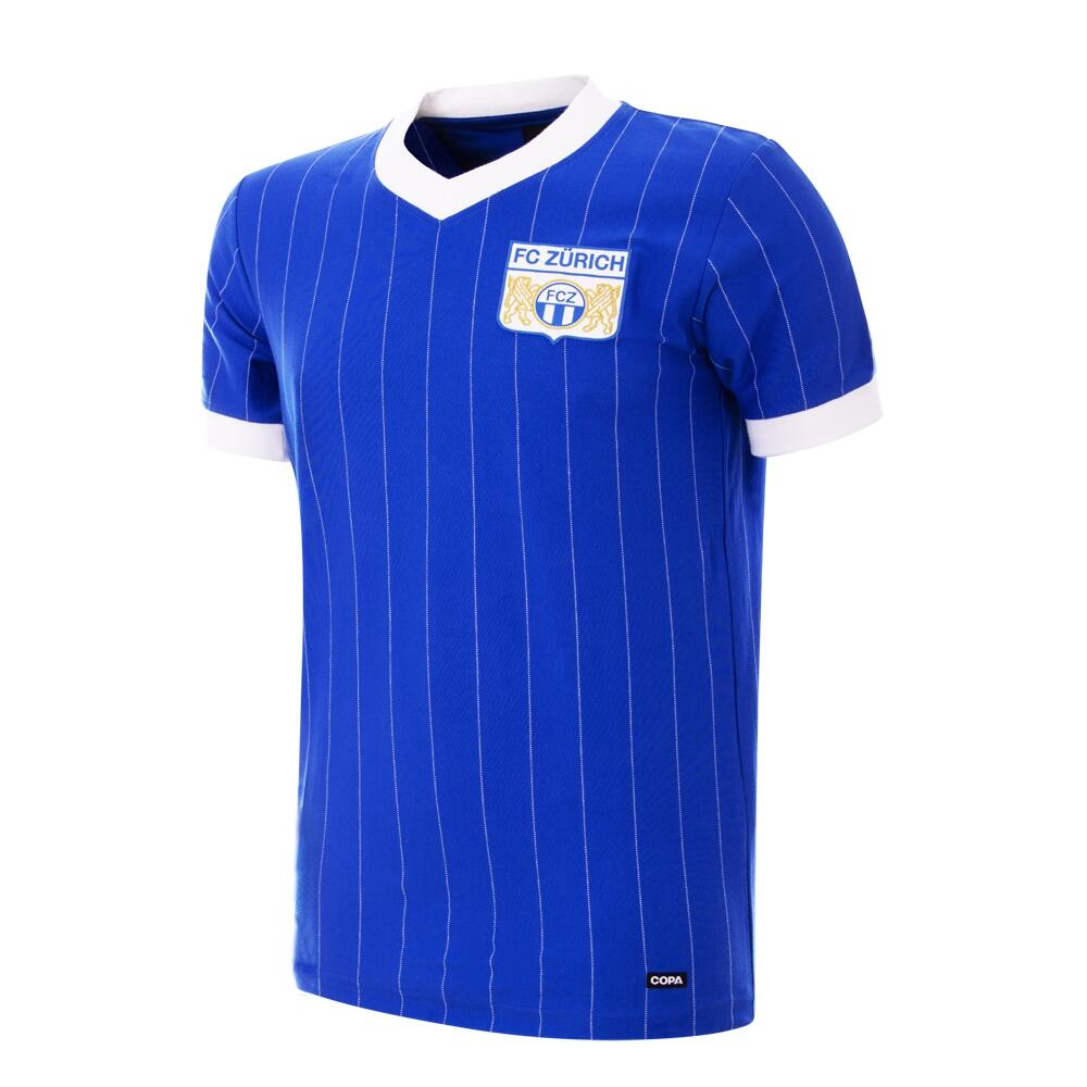 COPA FOOTBALL Retro Voetbalshirt - Heren - FC Zürich 1981 Uitshirt - Blauw