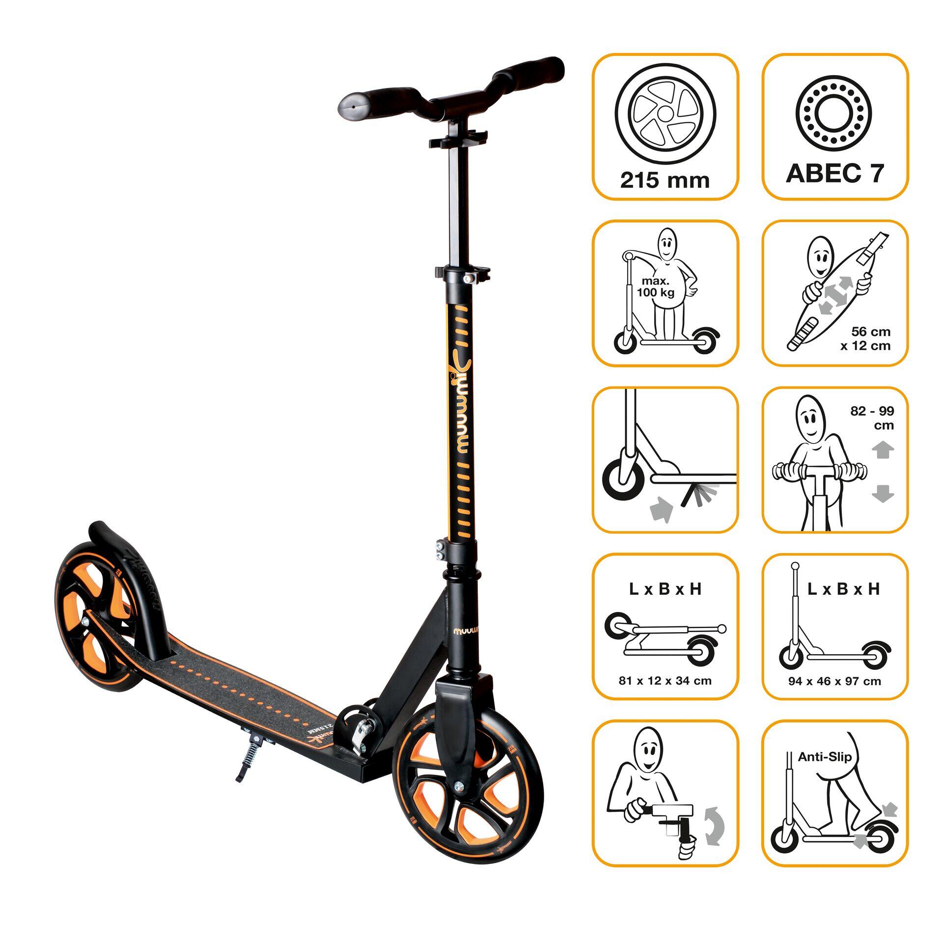 MUUWMI muuwmi Aluminium Scooter Pro 215 mm orange