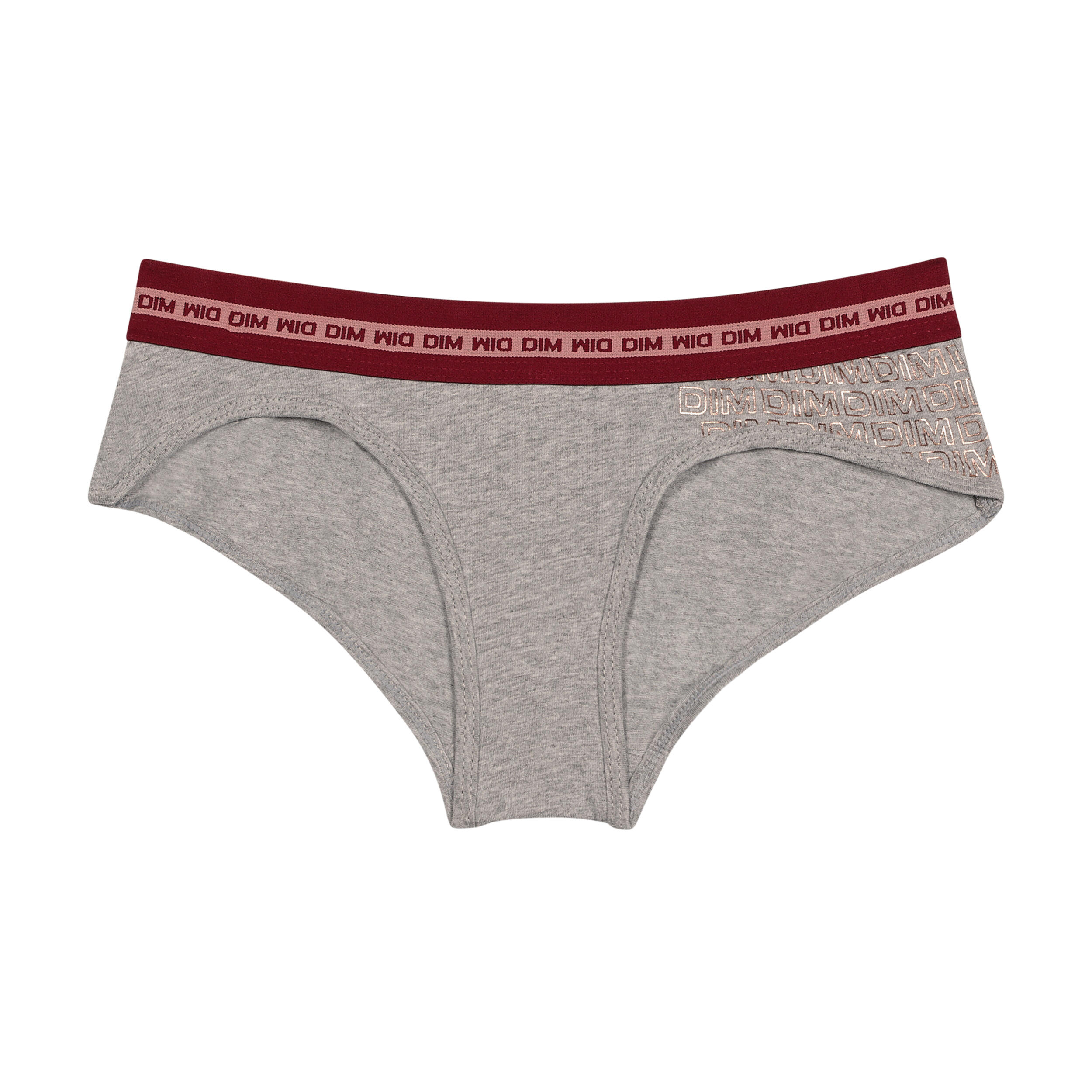 Dim - Shorty Enfant Dim Sport - Culotte Shorty - Gris|rose|rouge - 10 À 12 Ans - Decathlon