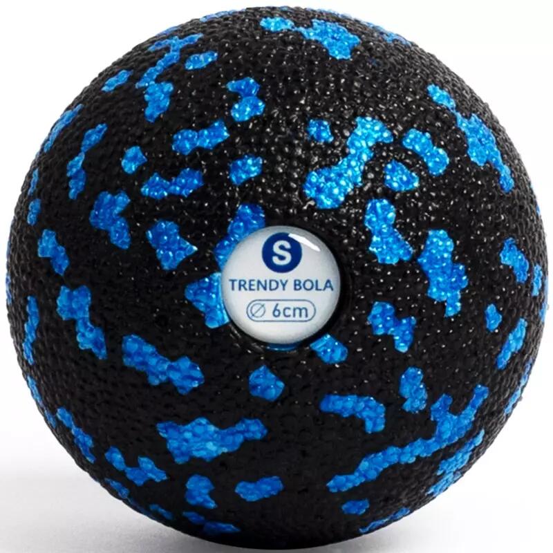 Piłka masująca Trendy Bola czarna-niebieska 6 cm