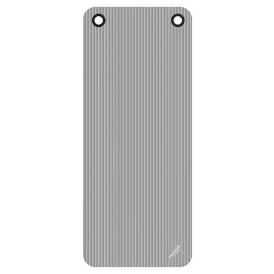 Fitnessmatte ProfiGymMat 140x60x1 cm, grau, mit Ösen zum Aufhängen