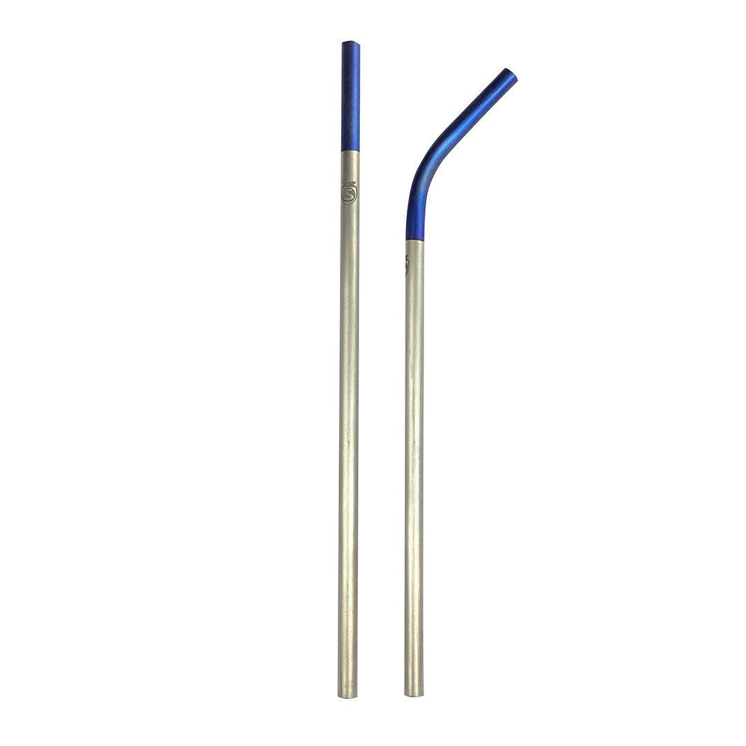 Silca Titanium Reusable Straw Set Royal Purple