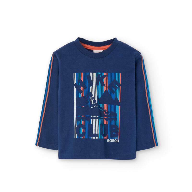 Camiseta Gimnasia Niño Boboli Azul