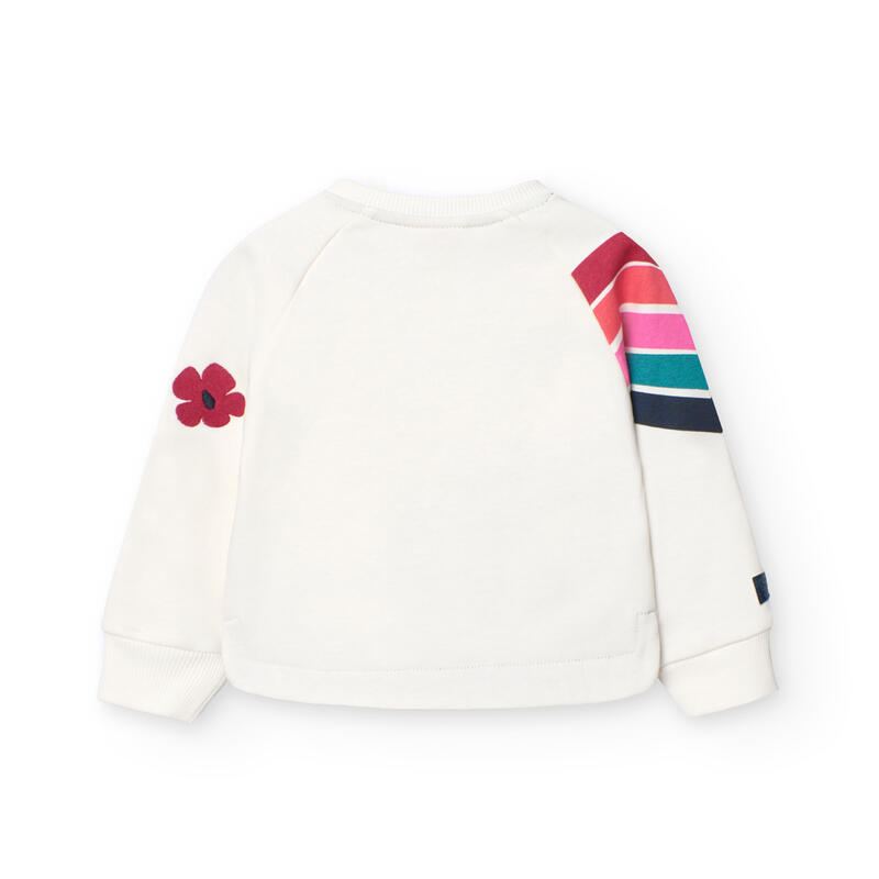 Sudadera Gimnasia Niña Boboli Blanco