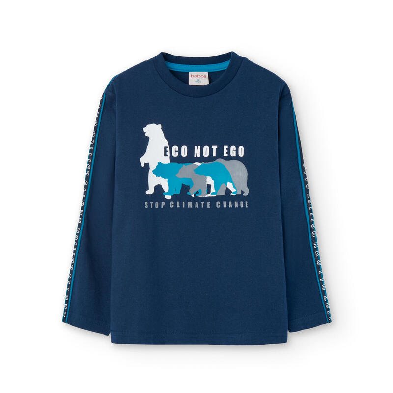 Camiseta Gimnasia Niño Boboli Azul