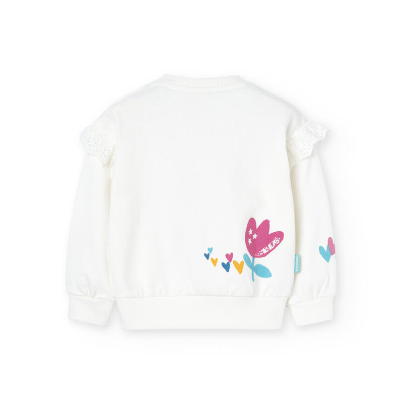 Sudadera Gimnasia Niña Boboli Blanco