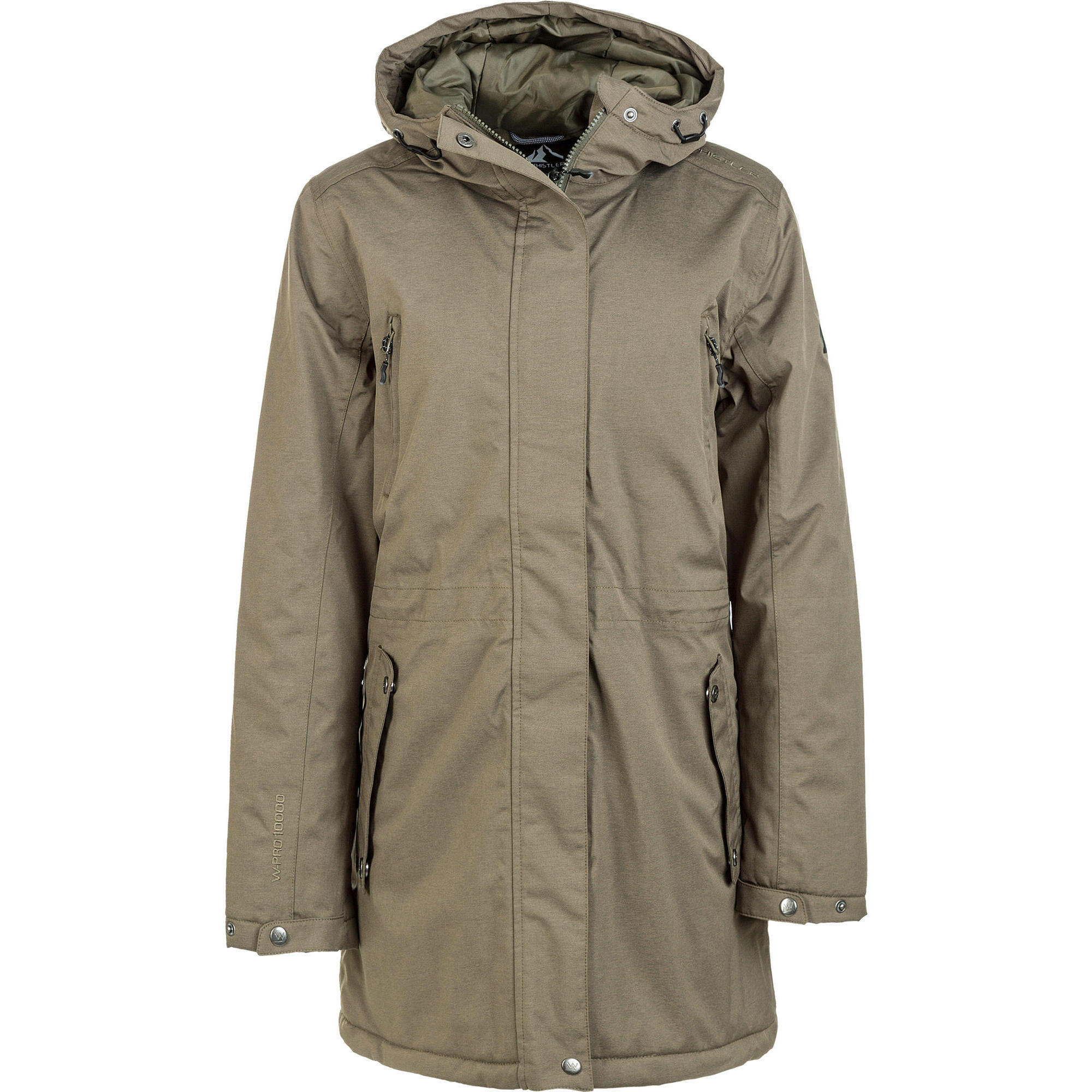 Whistler - Veste De Parka Basta - Softshell - Marron|vert - 40 M - Decathlon