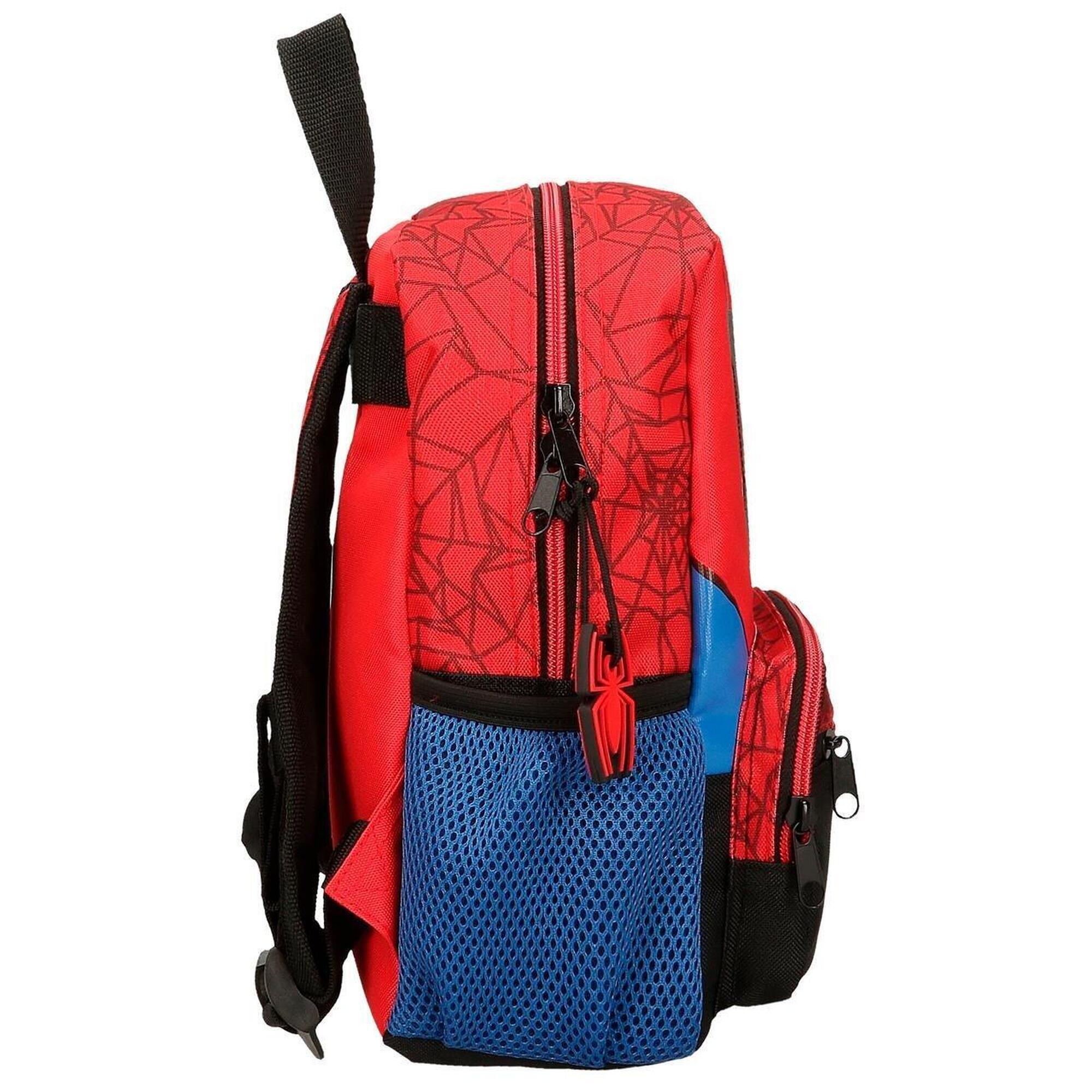 Mochila escolar Niño Marvel Spiderman Protector  28 cm Rojo