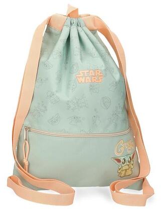 Mochila saco Unisex Star wars Grogu 46 cm Verde