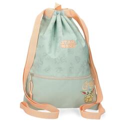 Mochila saco Unisex Star wars Grogu  46 cm Verde